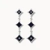 Blue Sandstone Chain Earring -Lola Rose Jewellery Shop 1 5