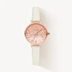 Gradient Sparkle Pink Crystal Watch