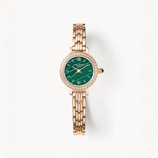 Malachite Watch With Zircon -Lola Rose Jewellery Shop 4171 4