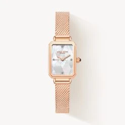 Diamond-pattern Mother-of-pearl Watch