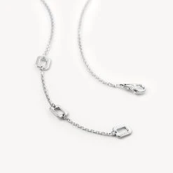 Blue Sandstone Chain Necklace -Lola Rose Jewellery Shop 50104 3 2