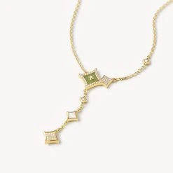 Aventurine Chain Necklace -Lola Rose Jewellery Shop 50106 2 2