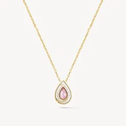 Pink Mother-of-Pearl Necklace
