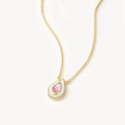 Pink Mother-of-Pearl Necklace -Lola Rose Jewellery Shop 50301 2