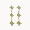 Aventurine Chain Earring -Lola Rose Jewellery Shop 60013 1 1