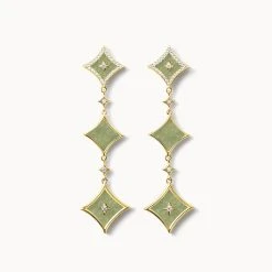 Aventurine Chain Earring