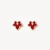 Red Onyx Bead Earring -Lola Rose Jewellery Shop 60037 1