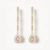 Pink Mother-of-Pearl Chain Earring -Lola Rose Jewellery Shop 60303 1 1