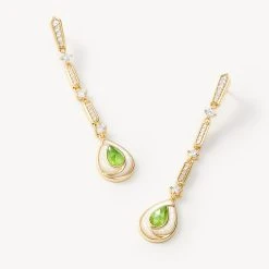Aventurine Chain Earring -Lola Rose Jewellery Shop 60304 2