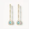 Turquoise Chain Earring -Lola Rose Jewellery Shop 60305 1