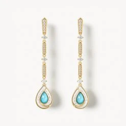 Turquoise Chain Earring
