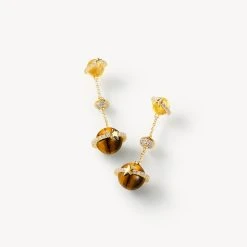 Tiger's Eye Earring -Lola Rose Jewellery Shop 60515 2 2