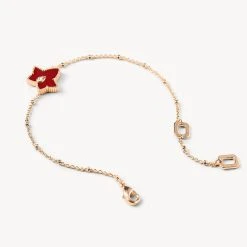 Red Onyx Bead Bracelet -Lola Rose Jewellery Shop 80038 2 1