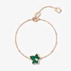 Malachite Bead Bracelet