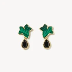 Malachite Earring