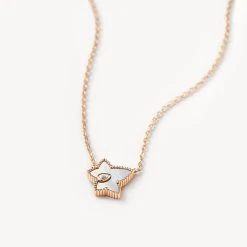 Mother-of-Pearl Bead Necklace -Lola Rose Jewellery Shop Mother ofPearlBeadNecklace2 1