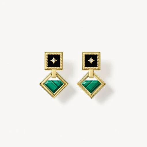 Gallery Malachite Earring -Lola Rose Jewellery Shop ershi 1 2