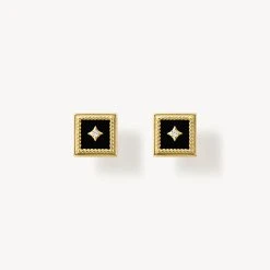 Gallery Black Onyx Stud Earring
