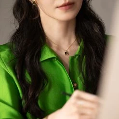 Gallery Black Onyx Necklace -Lola Rose Jewellery Shop zhu6 1